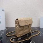 Replica Prada Nylon Vintage Chain Stray Bag 1BD620 Apricot